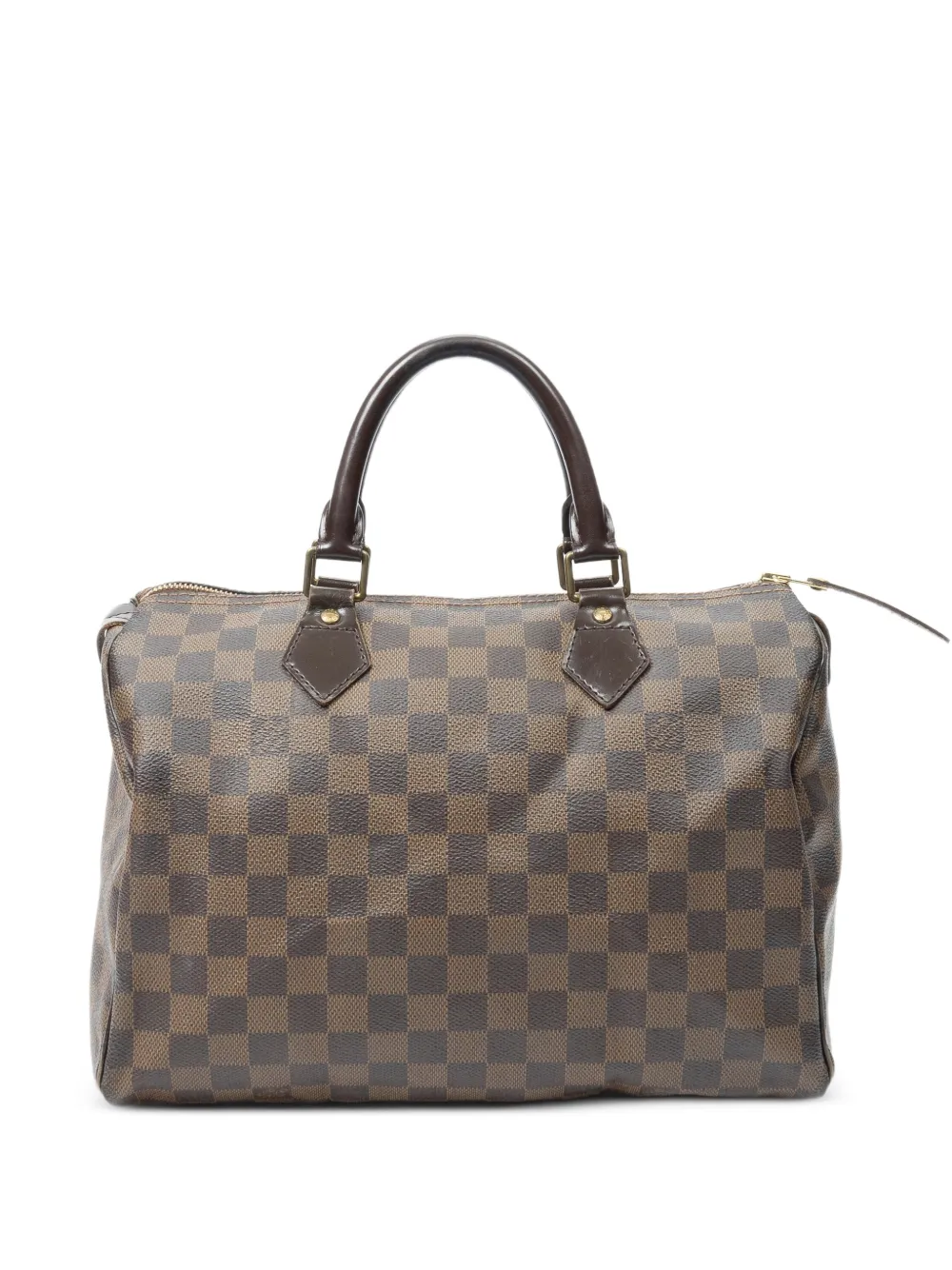Louis Vuitton Pre-Owned Damier Ebène Speedy 30 holdall bag - Brown