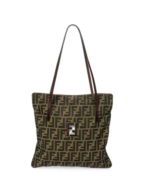 Fendi Pre-owned Zucca Tote Bag in Brown