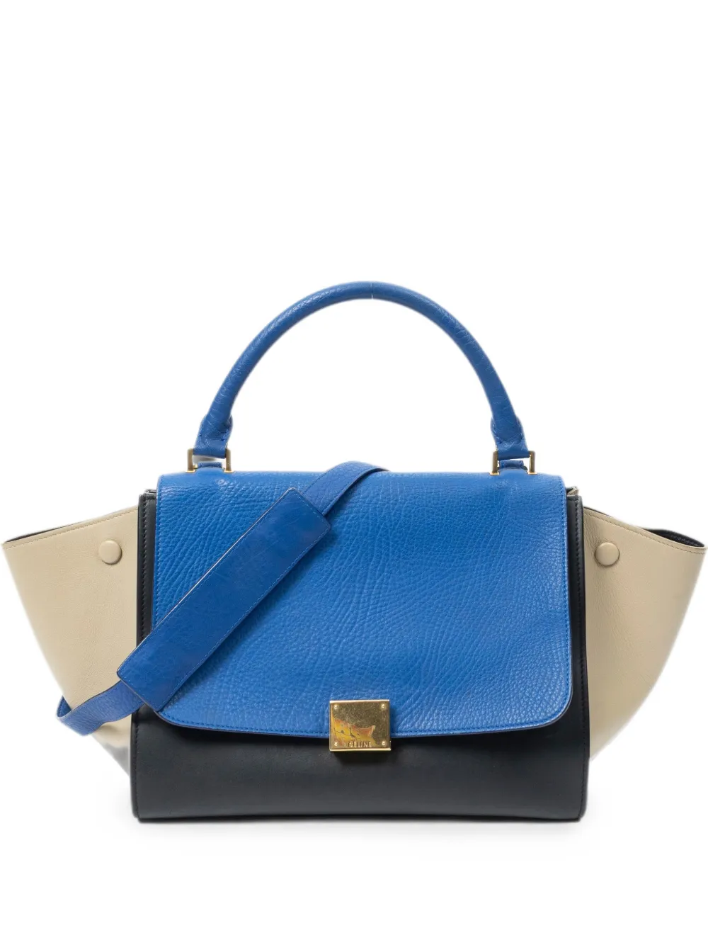 Celine Pre-Owned Schultertasche mit Trapezform - Blau