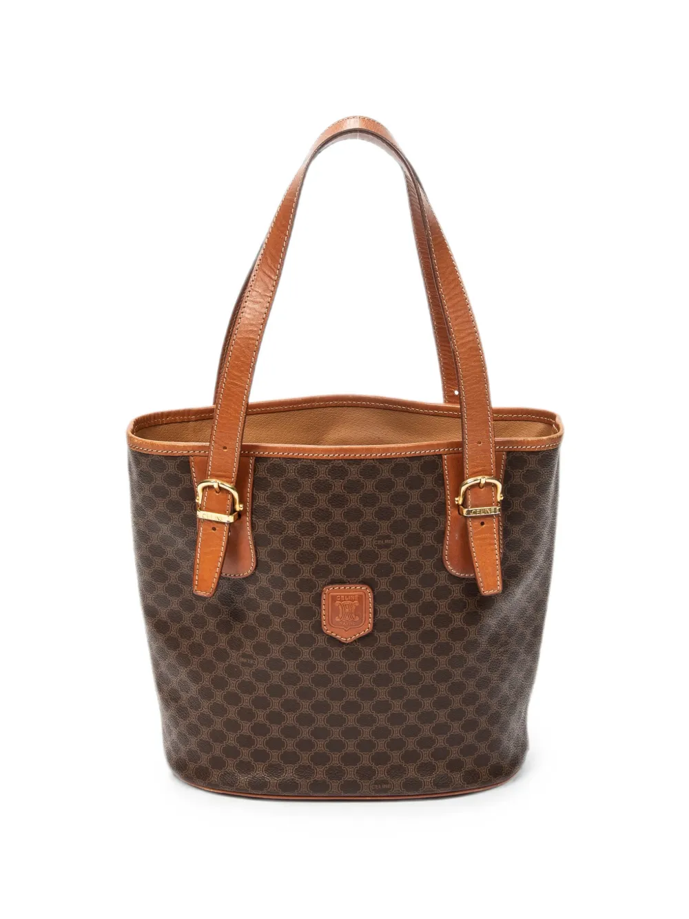 Celine Pre-Owned Macadam bucket bag - Marrone