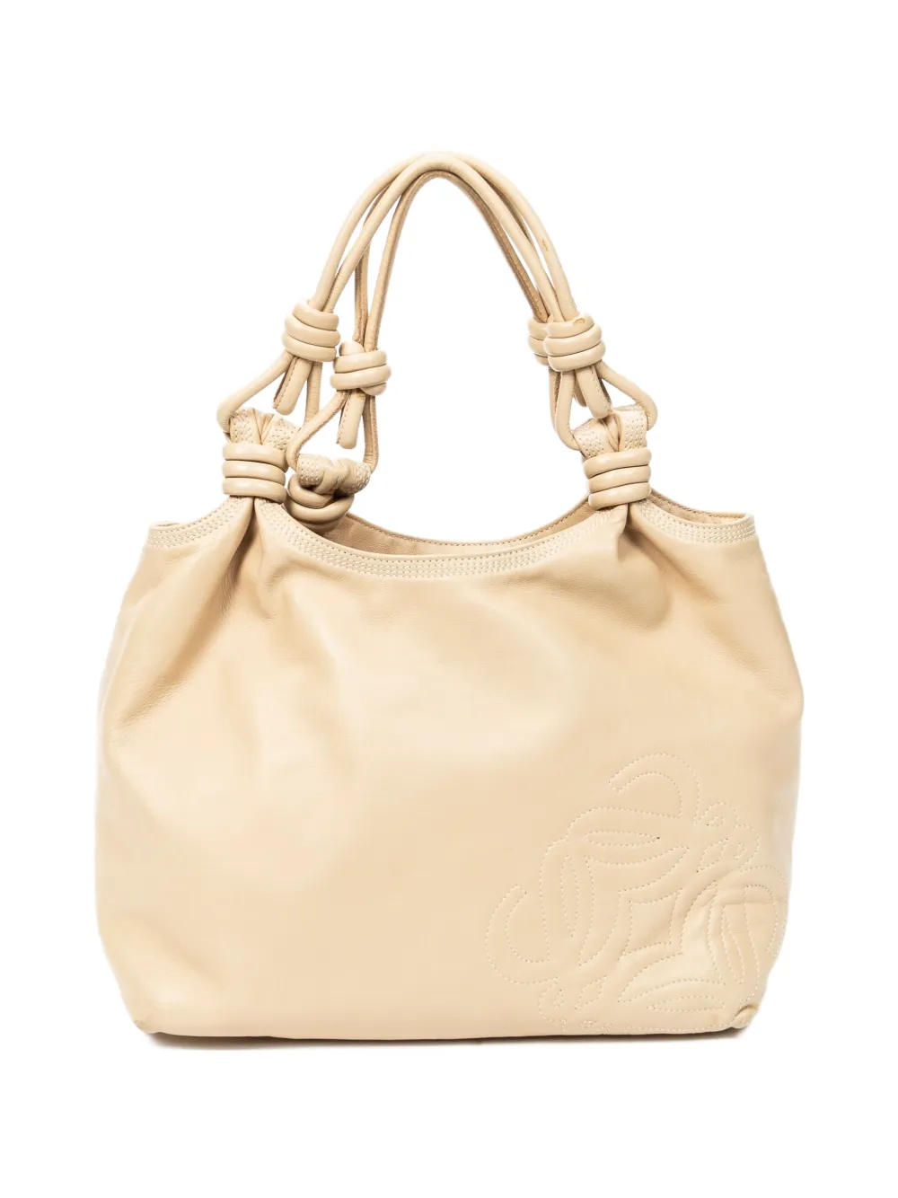 Loewe Pre-Owned Anagram knot tote bag - Nude