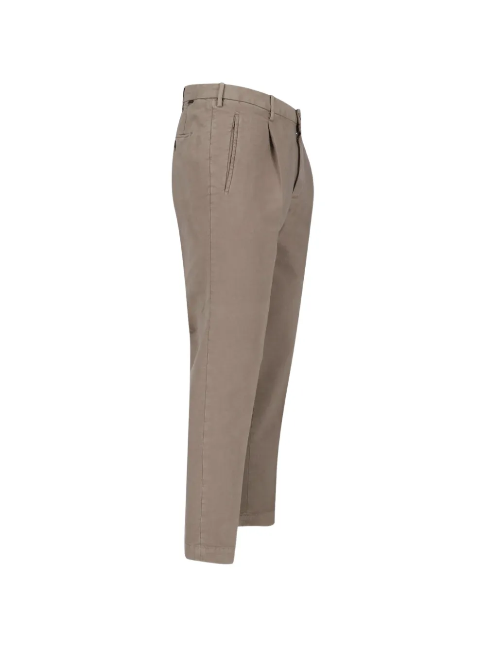 Incotex Straight plooibroek Beige