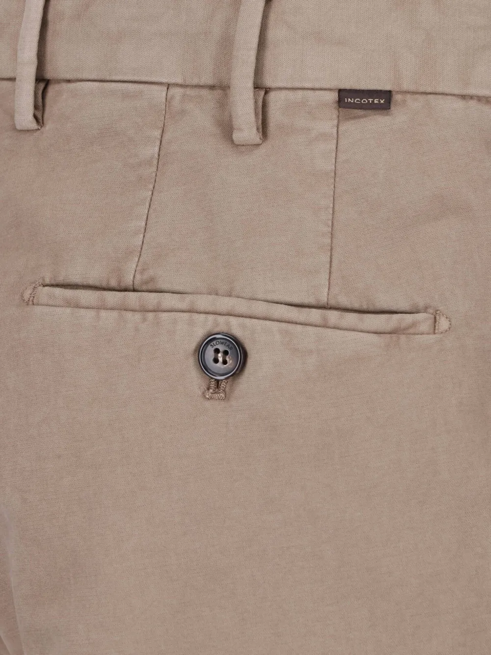 Incotex Straight plooibroek Beige