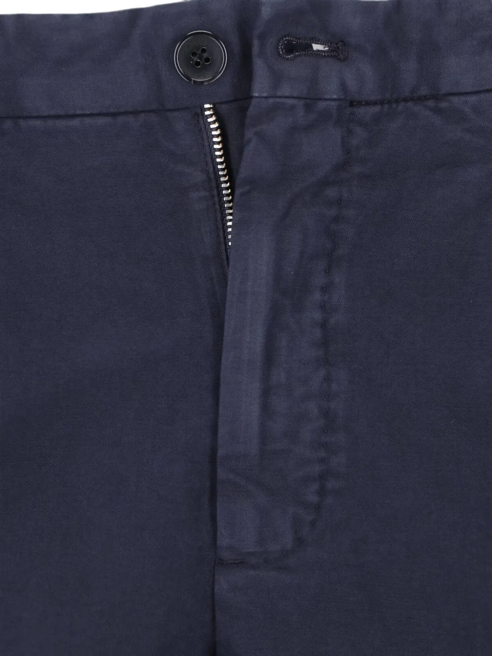 Incotex Plooibroek met toelopende pijpen Blauw