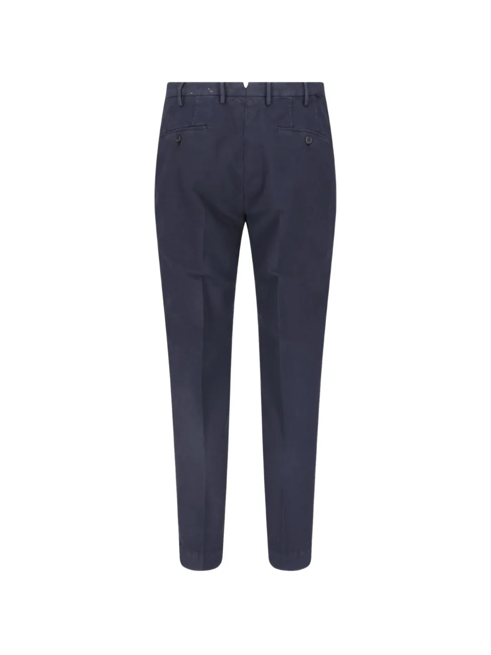 Incotex Plooibroek met toelopende pijpen Blauw