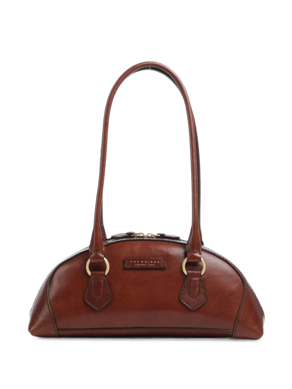 The Bridge Magda leather shoulder bag - Marrone