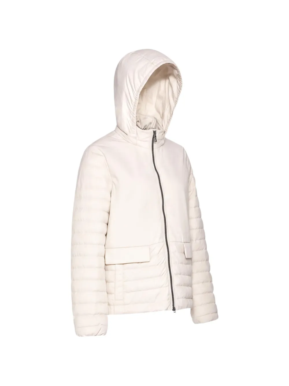 Geox Myluse gewatteerd jack met capuchon Beige