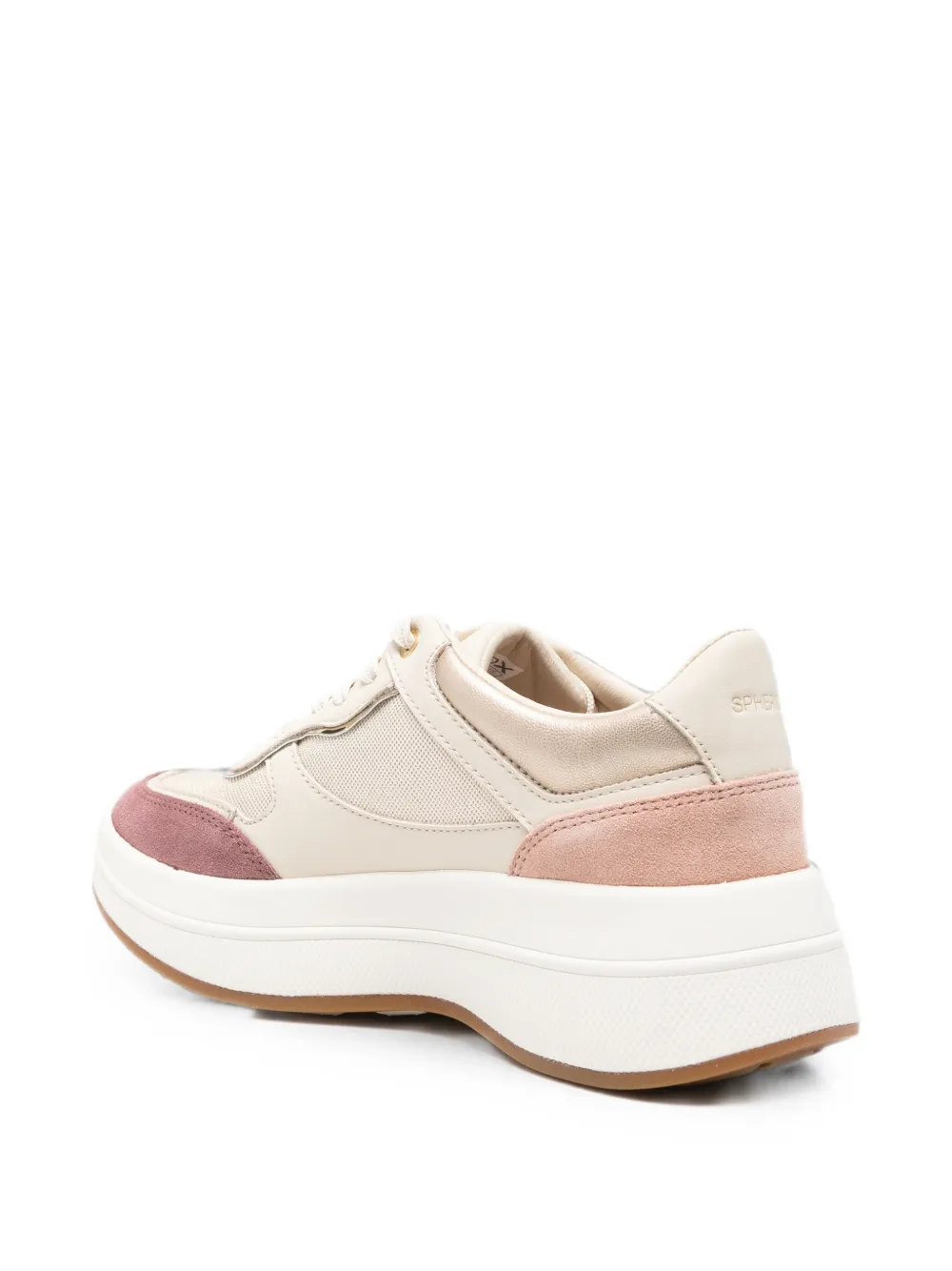 Geox Spherica Ecub-3 panelled sneakers Beige