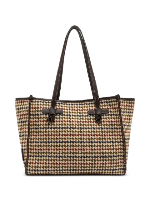 GIANNI CHIARINI Marcella medium houndstooth tote bag