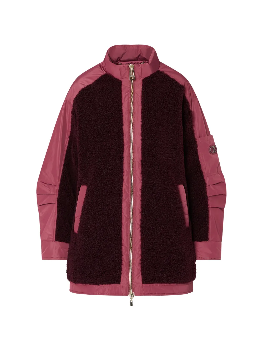 LIU JO Oversized teddy bomberjack Paars