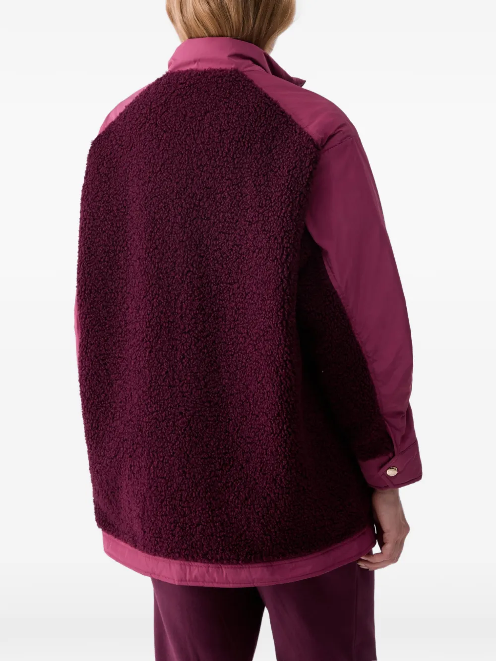 LIU JO Oversized teddy bomberjack Paars