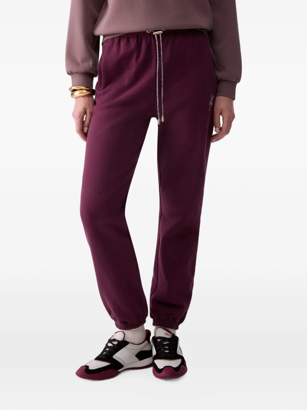LIU JO Fleece broek Paars
