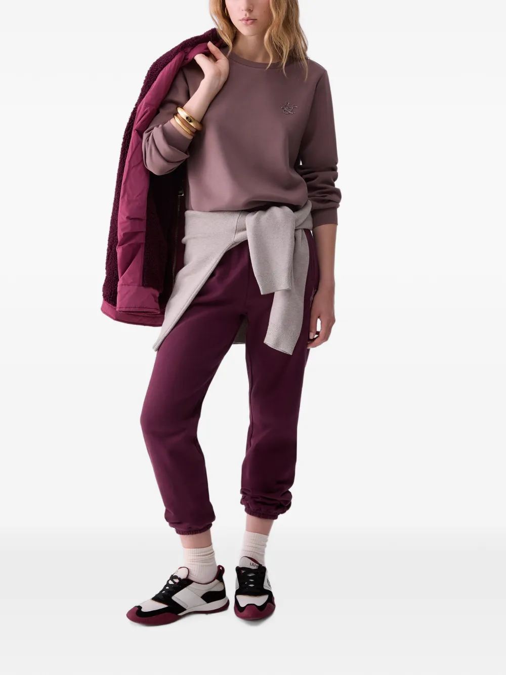 LIU JO Fleece broek Paars