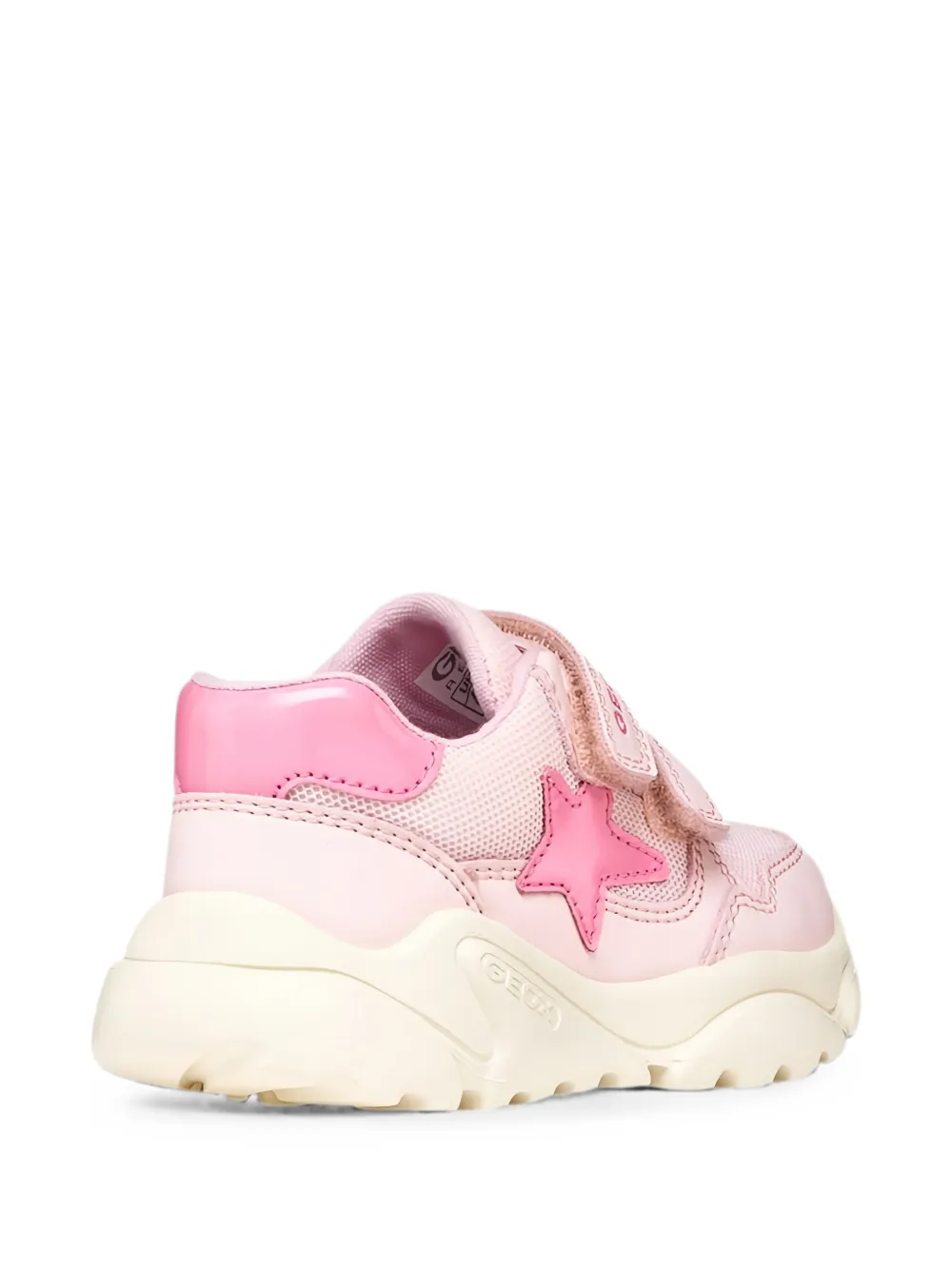 Geox Kids Ciufciuf star-patch touch-strap sneakers Roze
