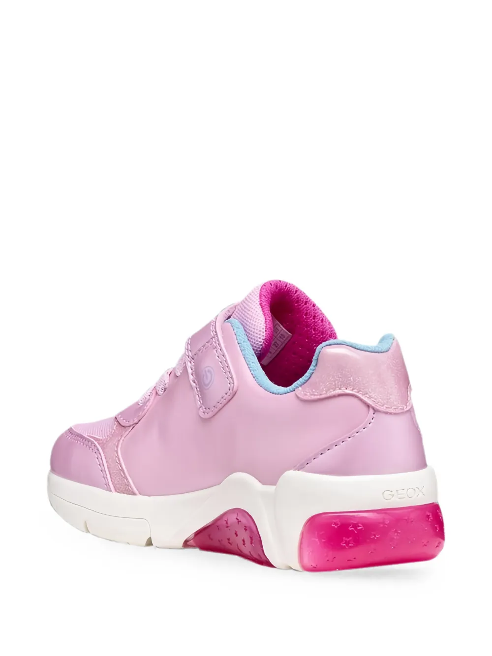 Geox Kids Fadinlight touch-strap mesh-panel sneakers Roze