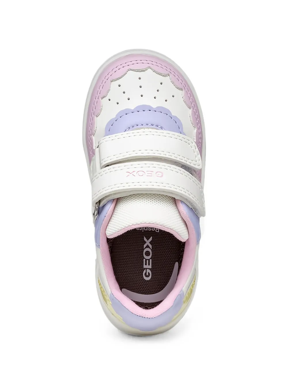 Geox Kids Eclyper touch-strap sneakers Wit