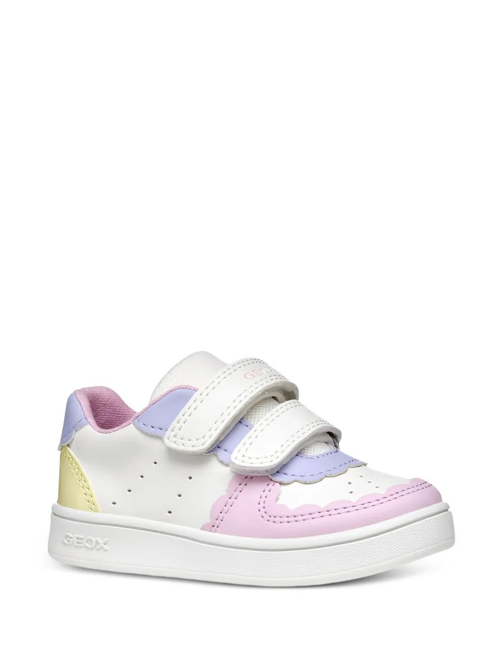 Geox Kids Eclyper touch-strap sneakers Wit