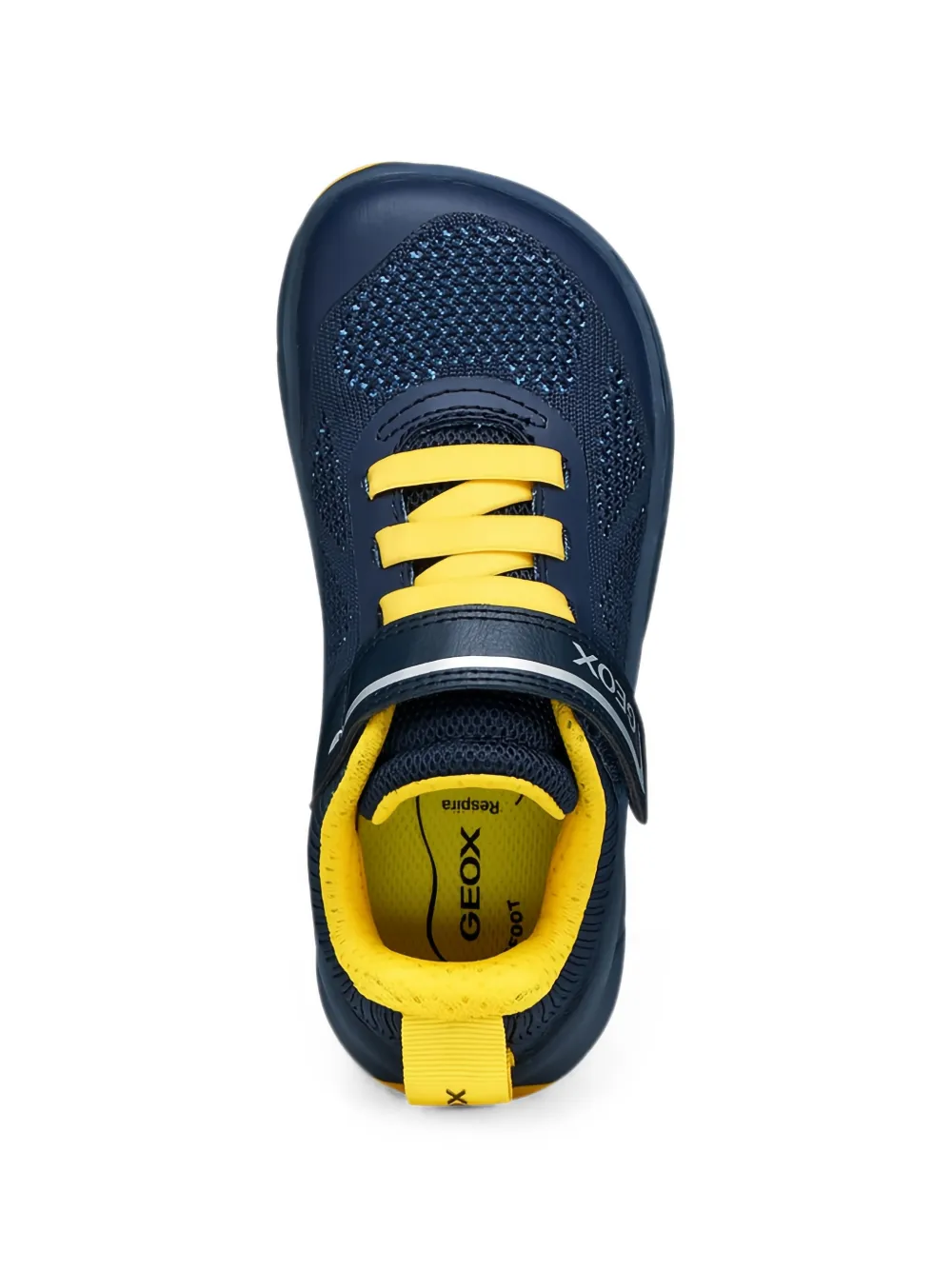 Geox Kids Foot-Run touch-strap mesh sneakers Blauw