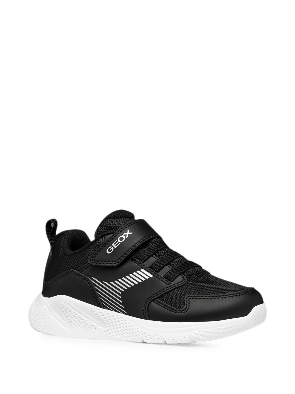 Geox Kids Sprintye panelled touch-strap sneakers Zwart