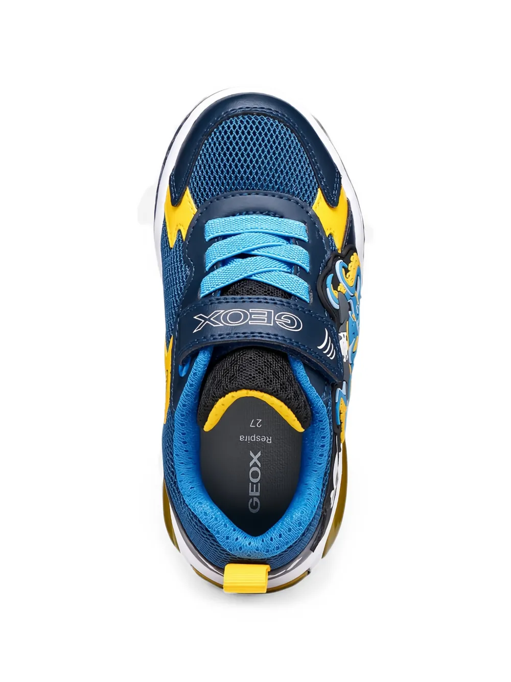 Geox Kids Inek octopus-patch touch-strap sneakers Blauw