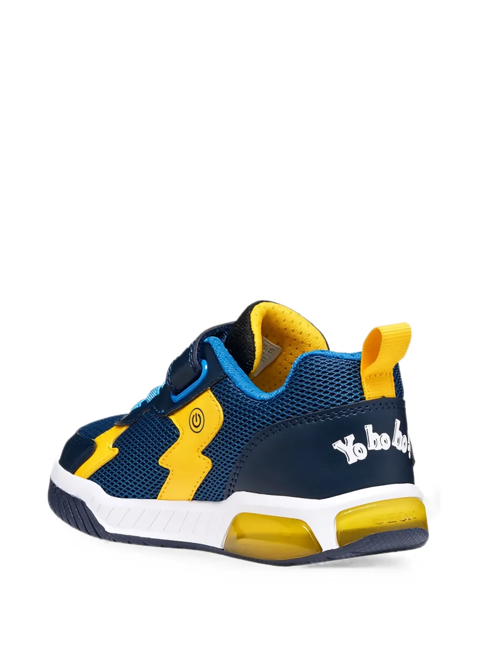 Geox Kids Inek octopus-patch touch-strap sneakers Blauw