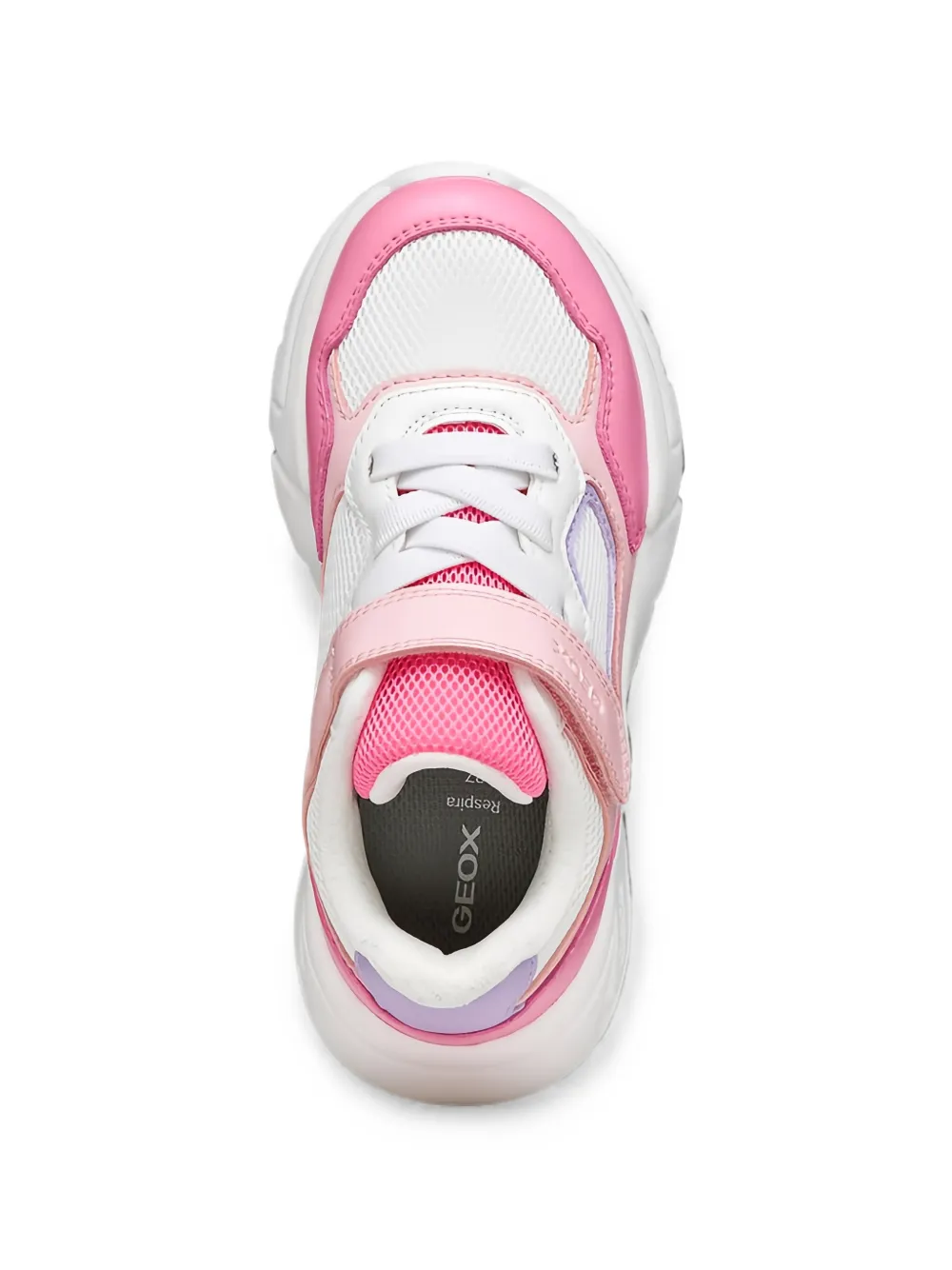 Geox Kids Loftus touch-strap mesh-panel sneakers Roze