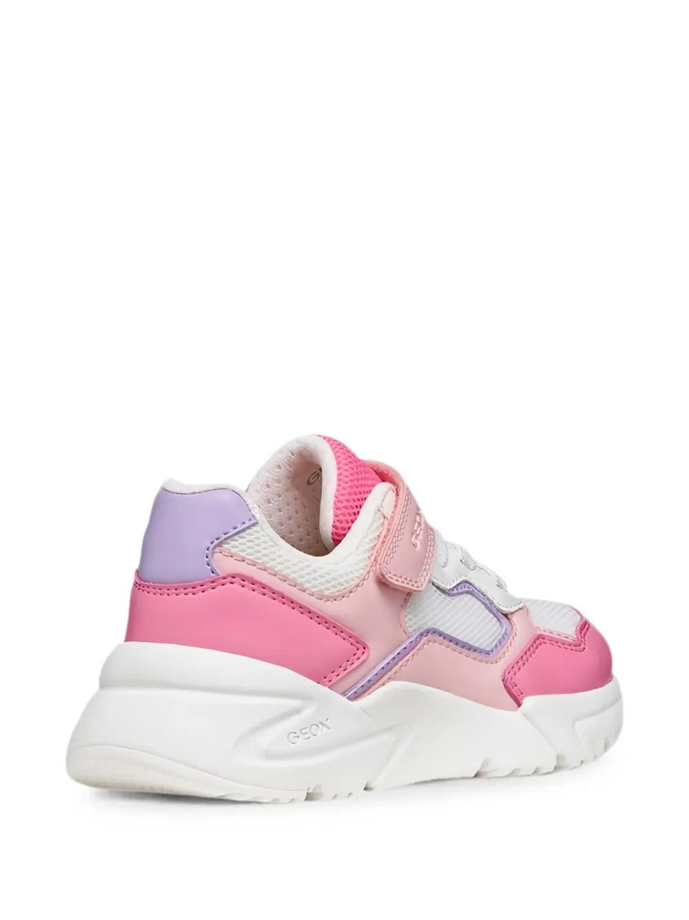 Geox Kids Loftus touch-strap mesh-panel sneakers Roze
