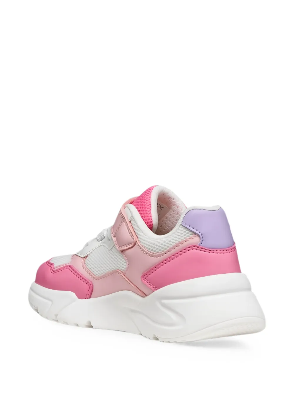 Geox Kids Loftus touch-strap mesh-panel sneakers Roze