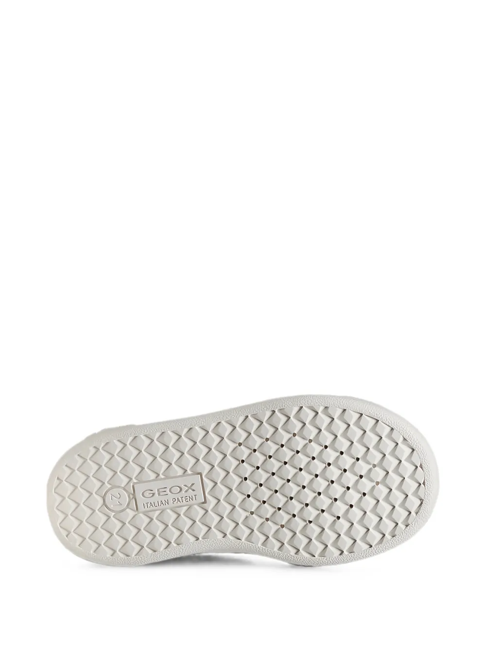 Geox Kids Eclyper heart-print touch-strap sneakers Wit