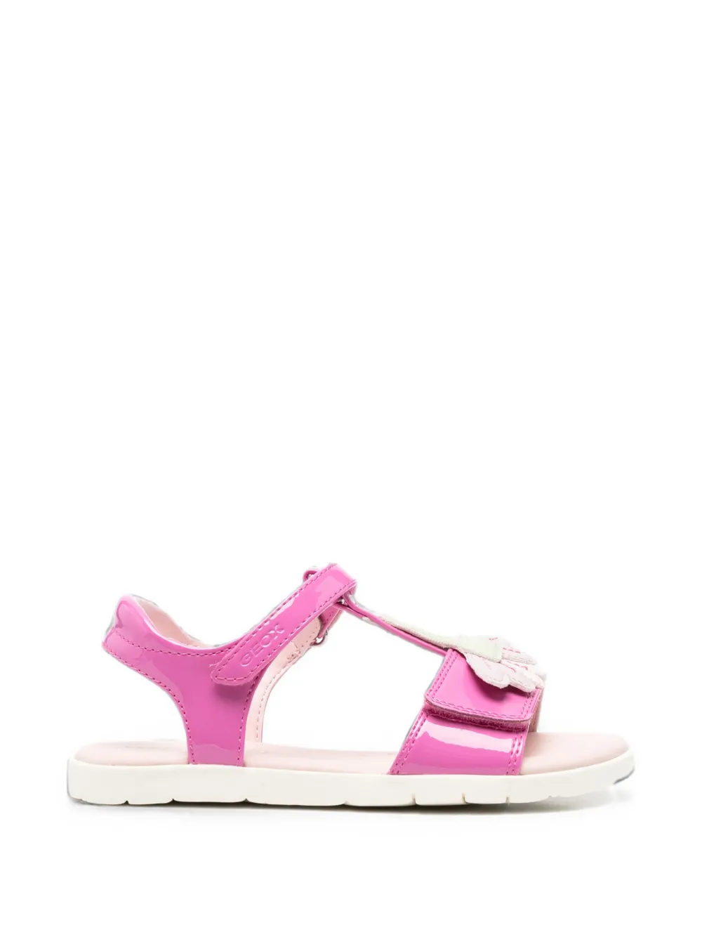 Geox Kids Joyfoot floral-patch sandals - Rosa