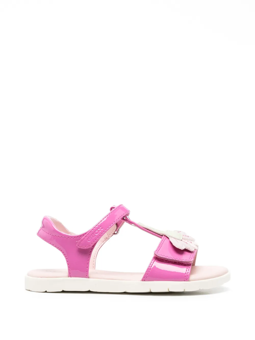 Geox Kids Joyfoot sandalen met bloe patch Roze