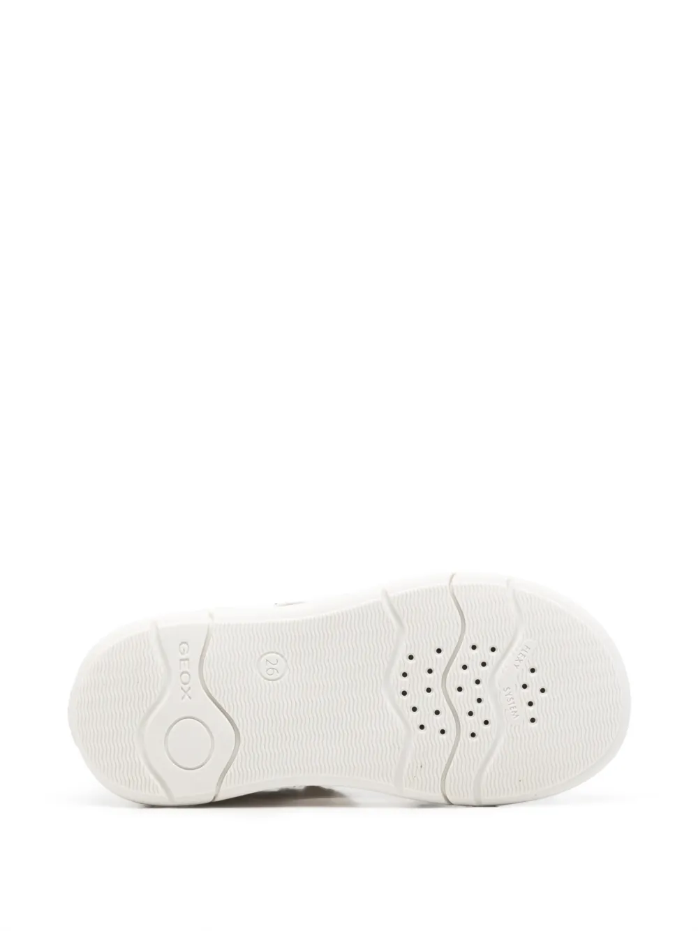 Geox Kids Zapito sandalen met klittenband en beerprint Wit