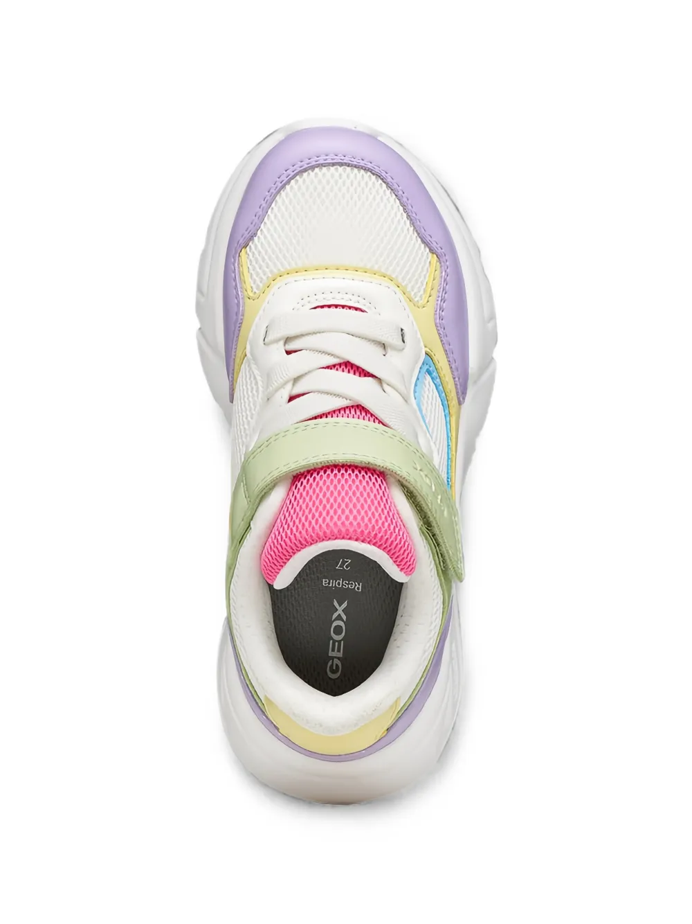 Geox Kids Loftus touch-strap sneakers Wit