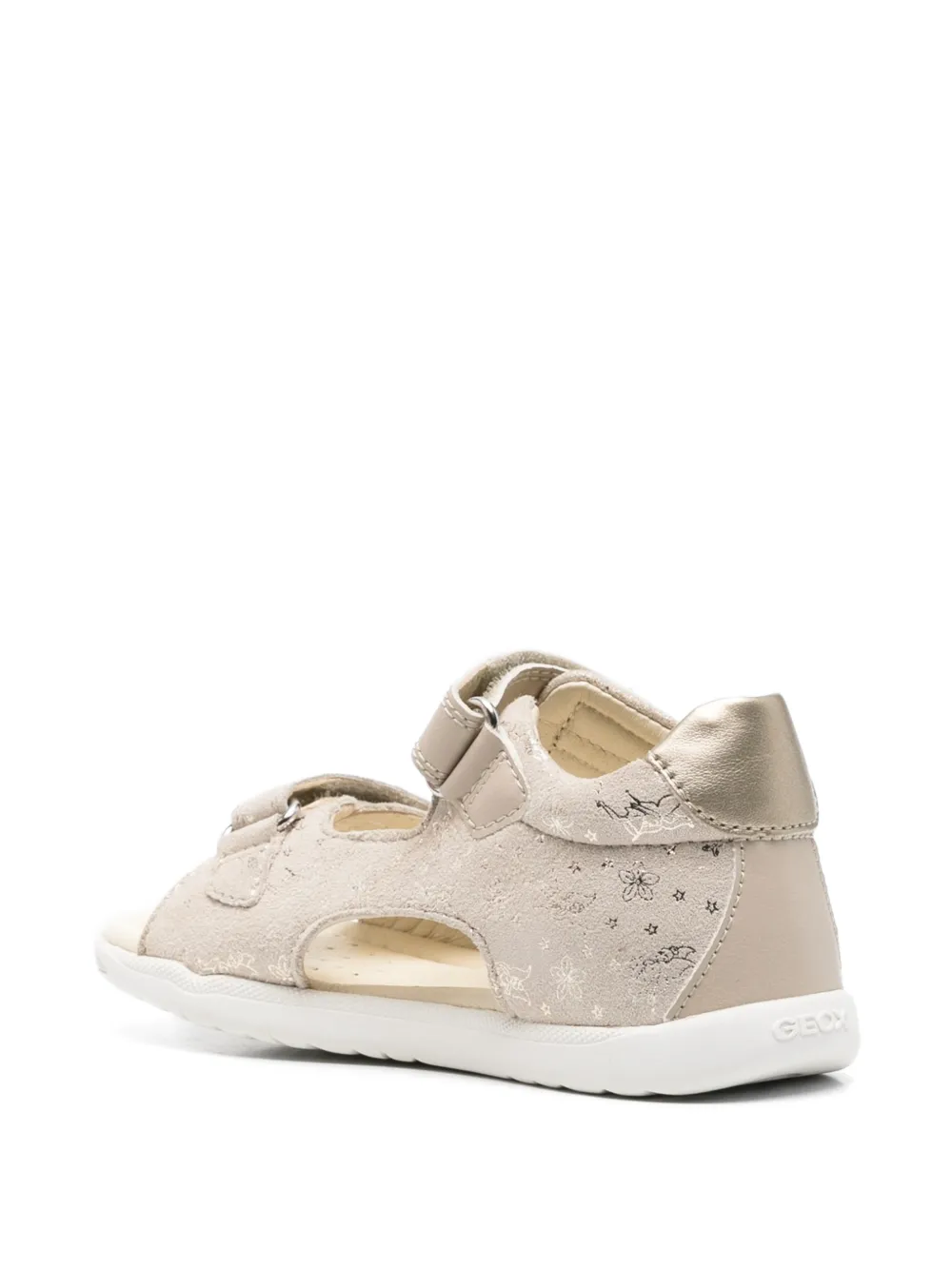 Geox Kids Macchia floral-print sandals Beige