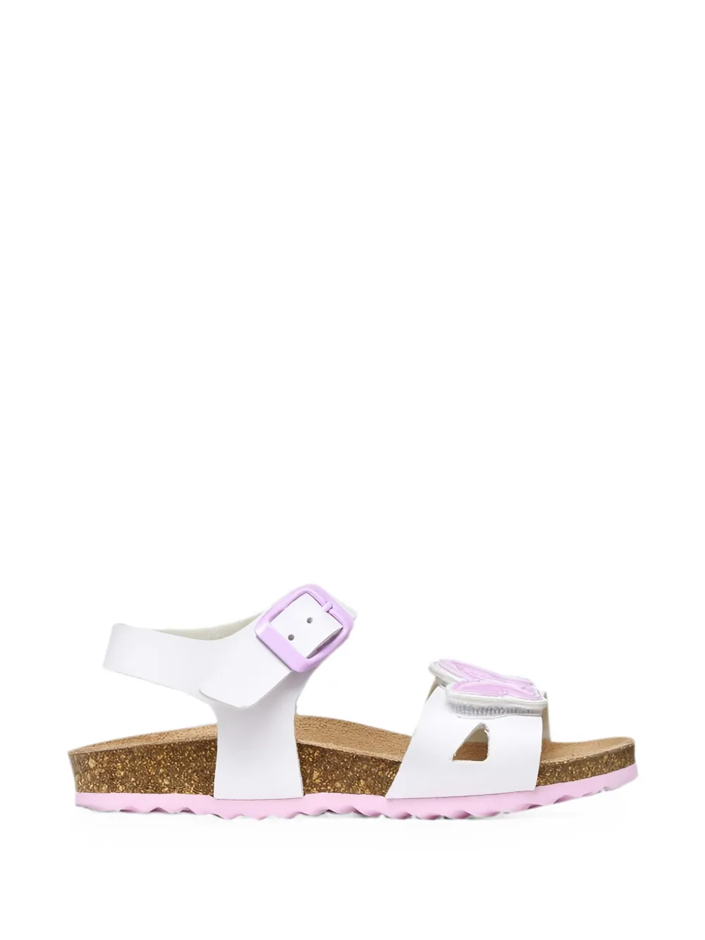 Geox Kids Adriel butterfly-patch buckle-fastening sandals Wit
