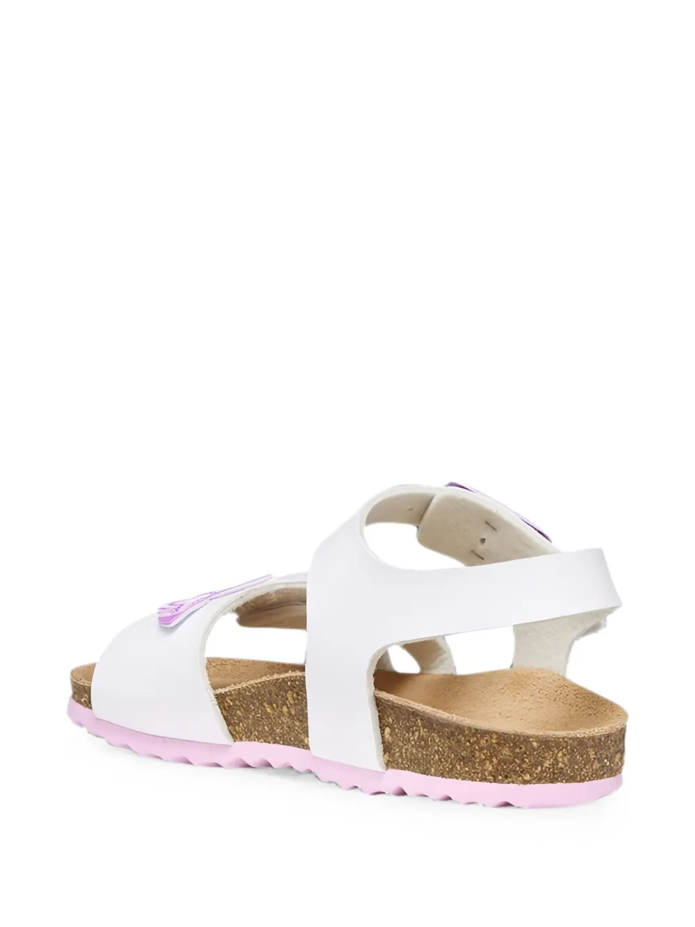 Geox Kids Adriel butterfly-patch buckle-fastening sandals Wit