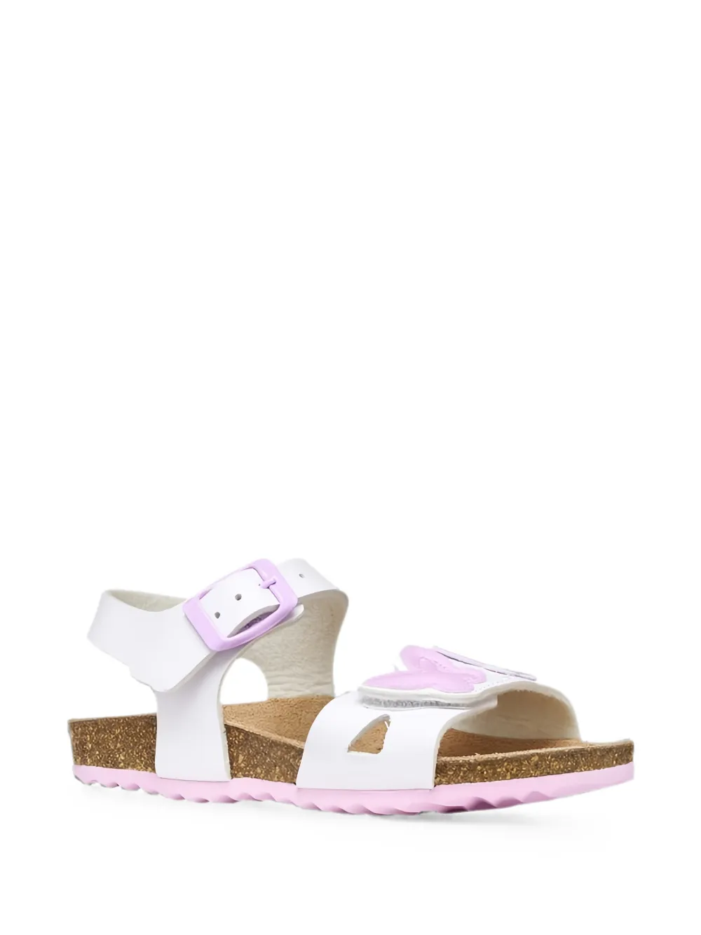 Geox Kids Adriel butterfly-patch buckle-fastening sandals Wit