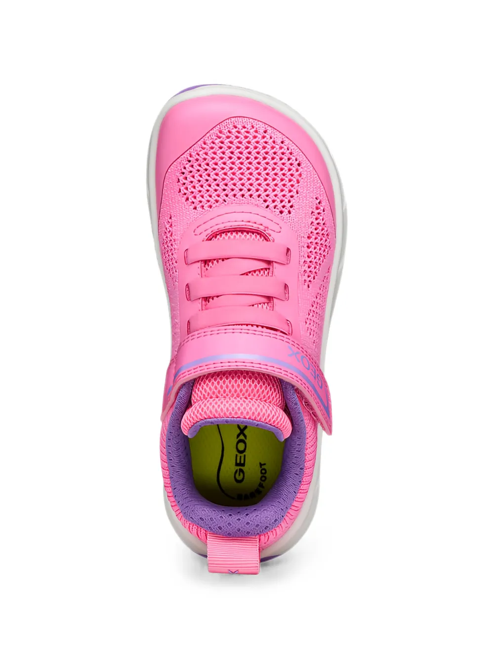 Geox Kids Foot-Run mesh touch-strap sneakers Roze