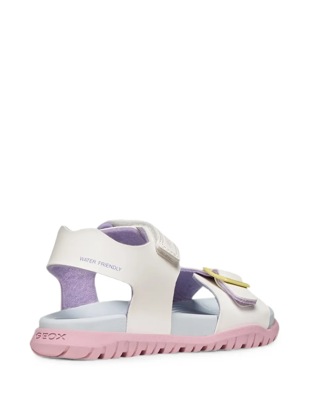 Geox Kids Fusbetto touch-strap buckle-detail sandals Wit