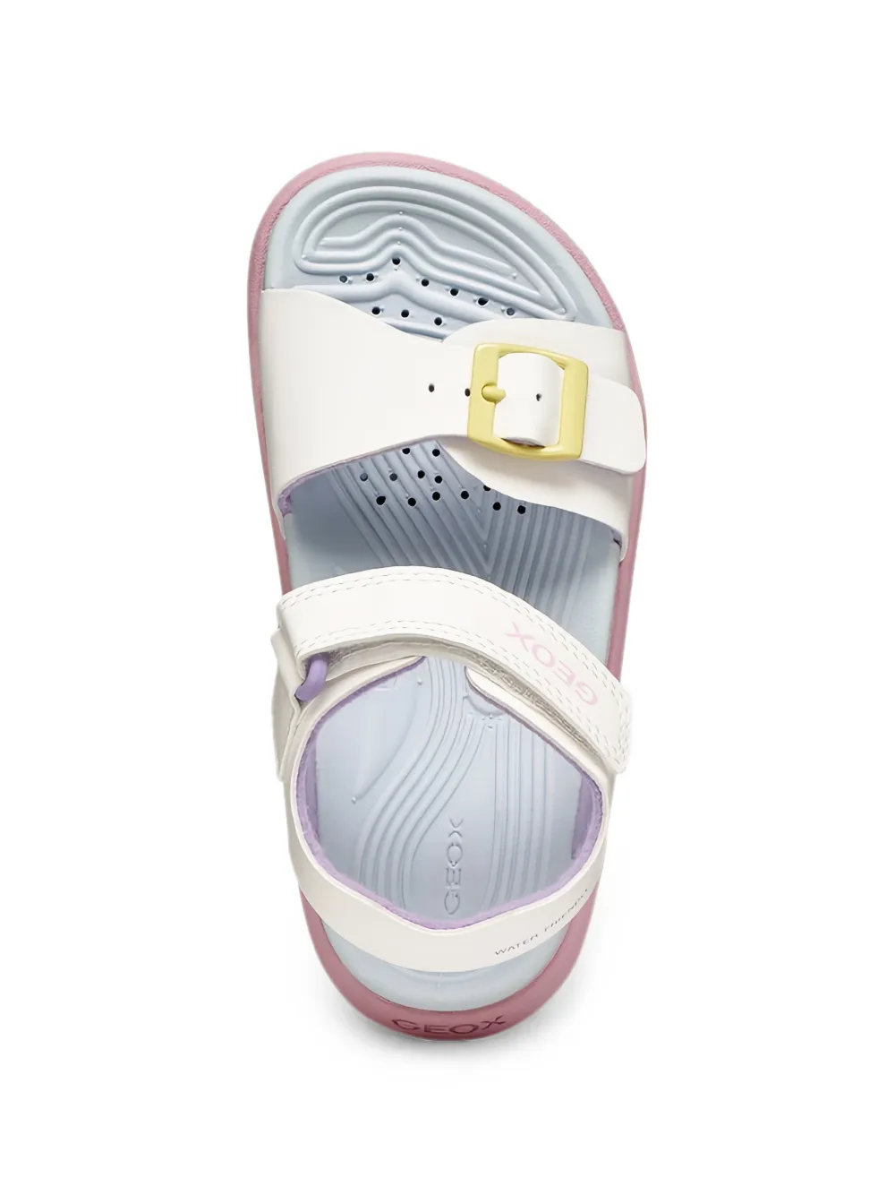 Geox Kids Fusbetto touch-strap buckle-detail sandals Wit