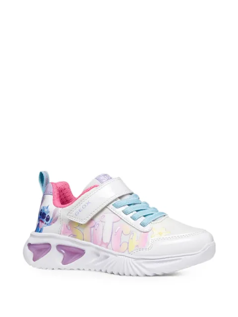Geox Kids Assister touch-strap printed sneakers