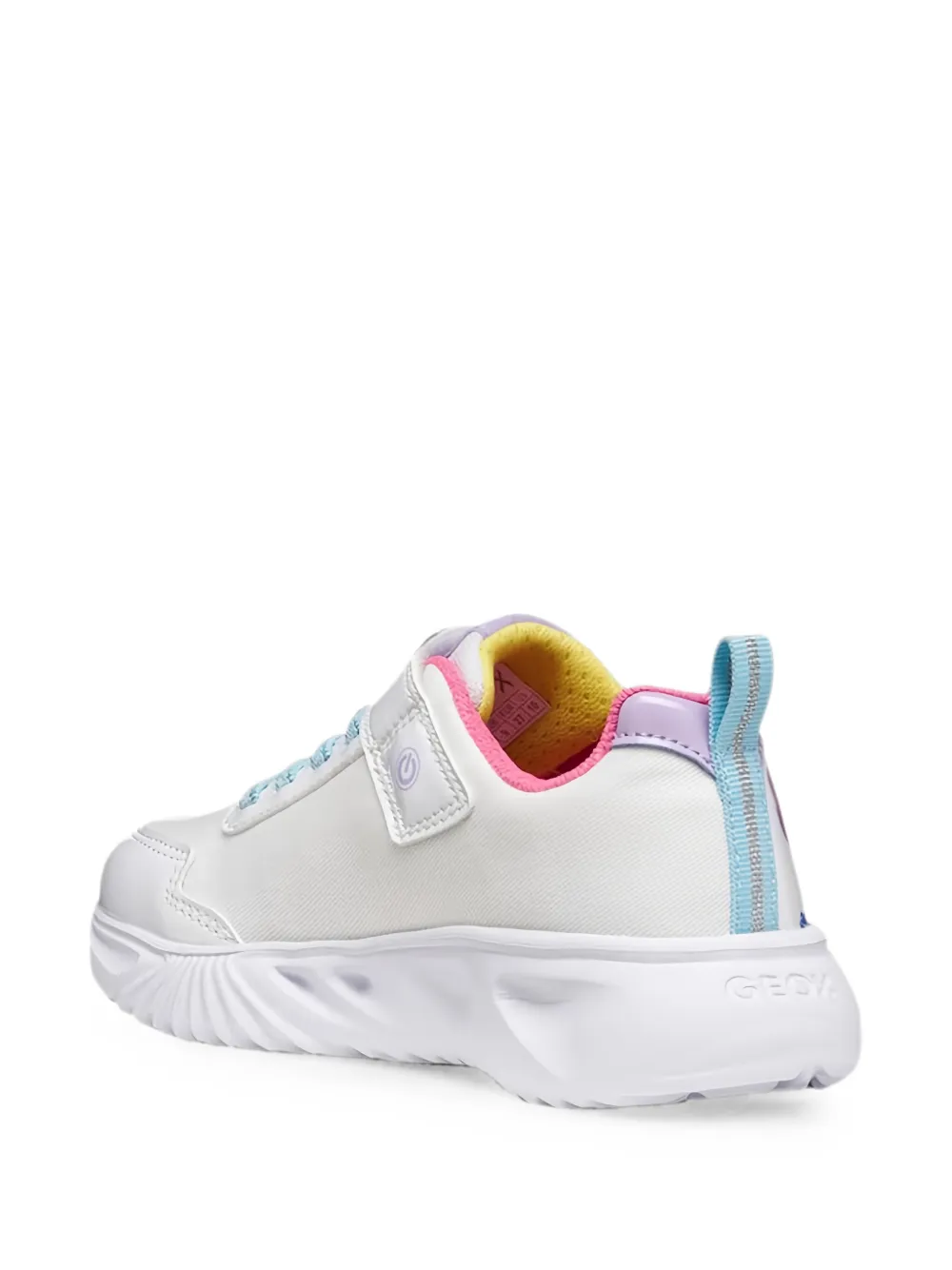 Geox Kids Assister touch-strap printed sneakers Wit