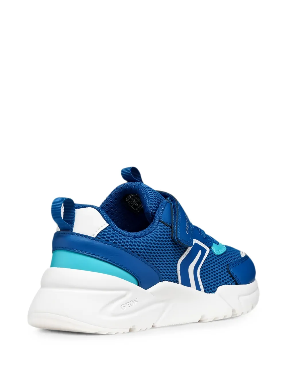 Geox Kids Loftus touch-strap mesh sneakers Blauw
