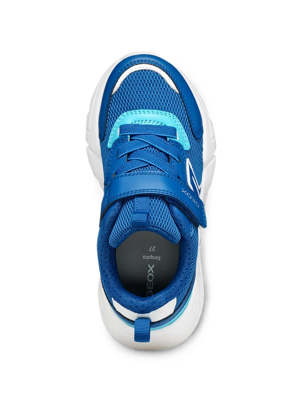 Geox Kids Loftus touch-strap mesh sneakers Blauw