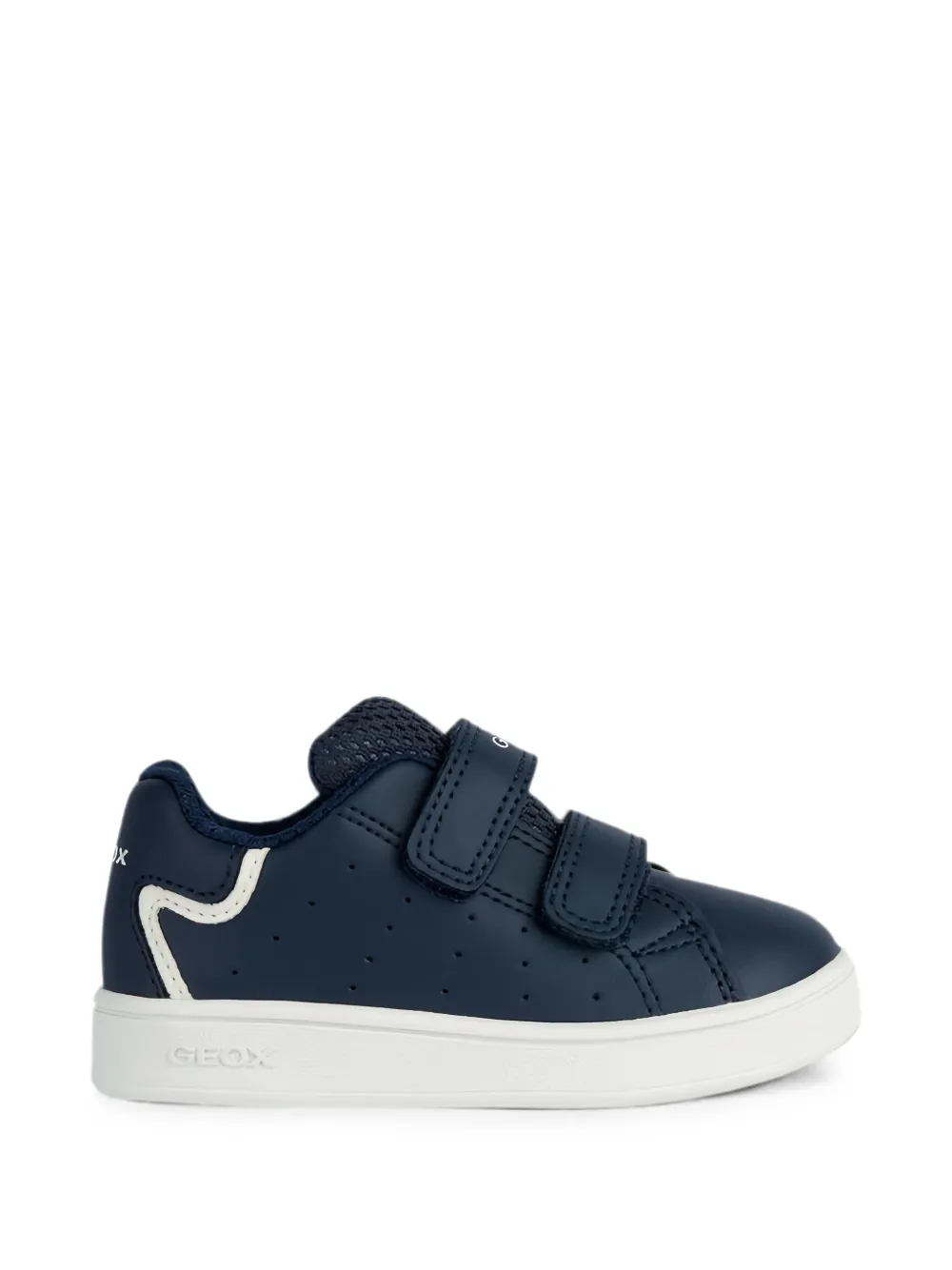 Geox Kids touch-strap perforated sneakers Blauw