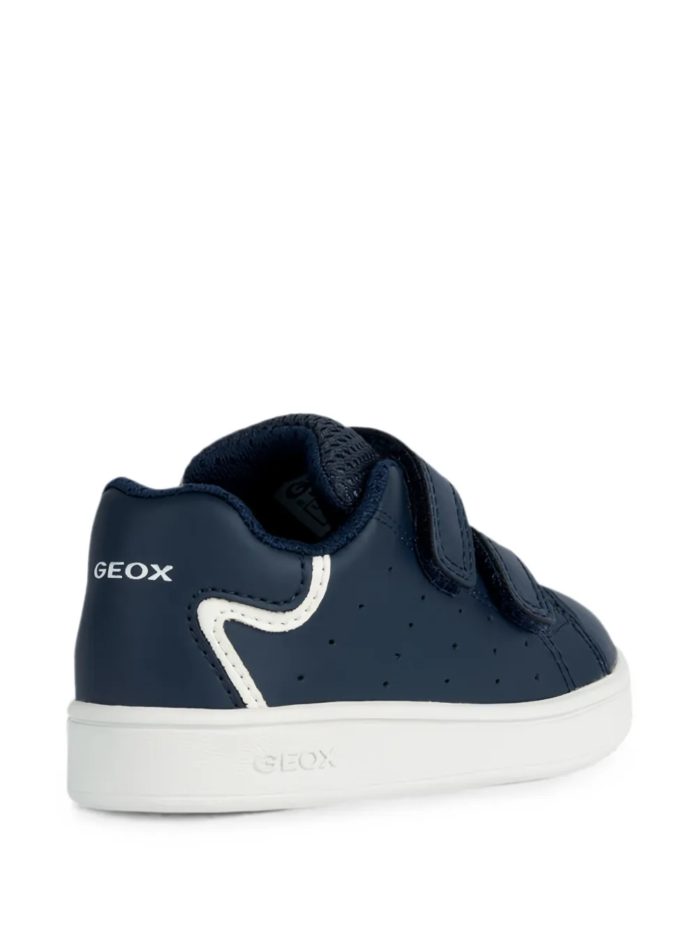 Geox Kids touch-strap perforated sneakers Blauw