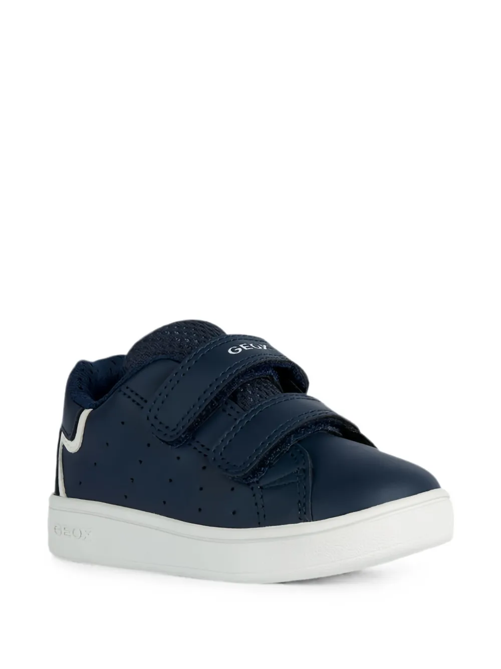 Geox Kids touch-strap perforated sneakers Blauw