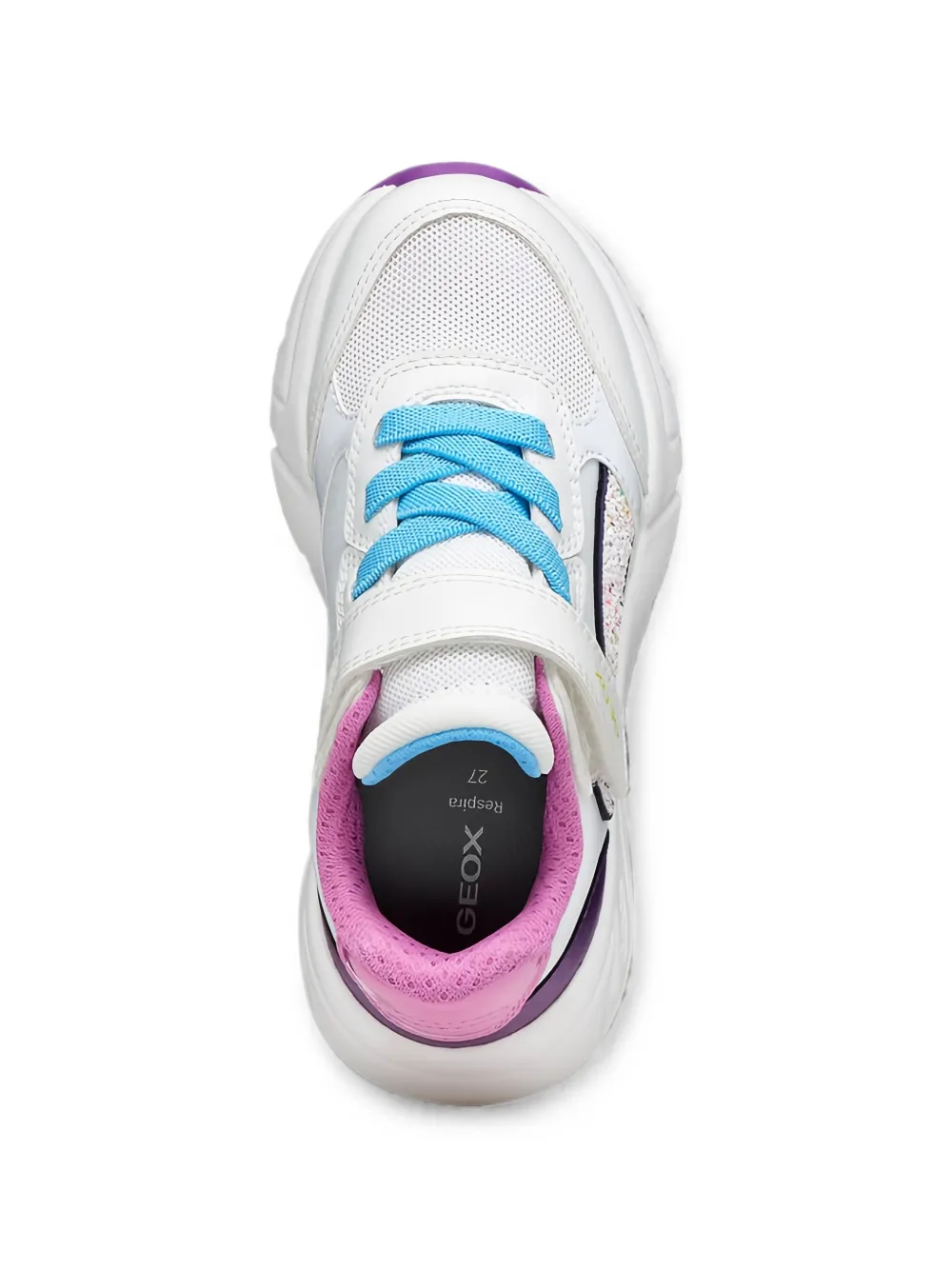 Geox Kids Loftus touch-strap sneakers Wit