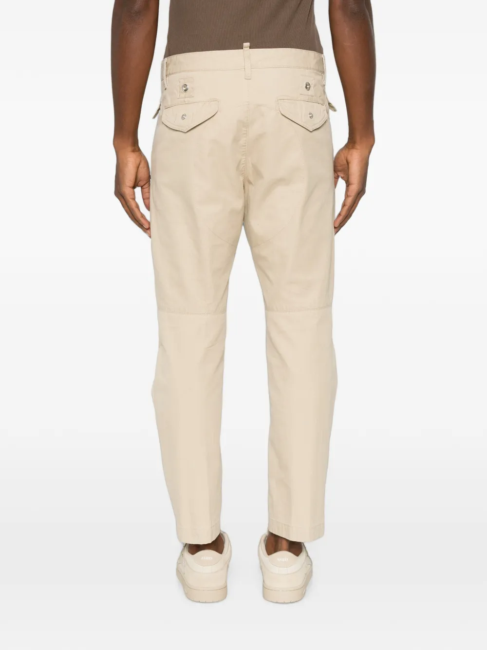 DSQUARED2 Broek met klepzakken Beige
