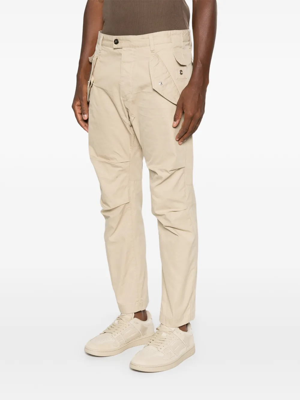 DSQUARED2 Broek met klepzakken Beige